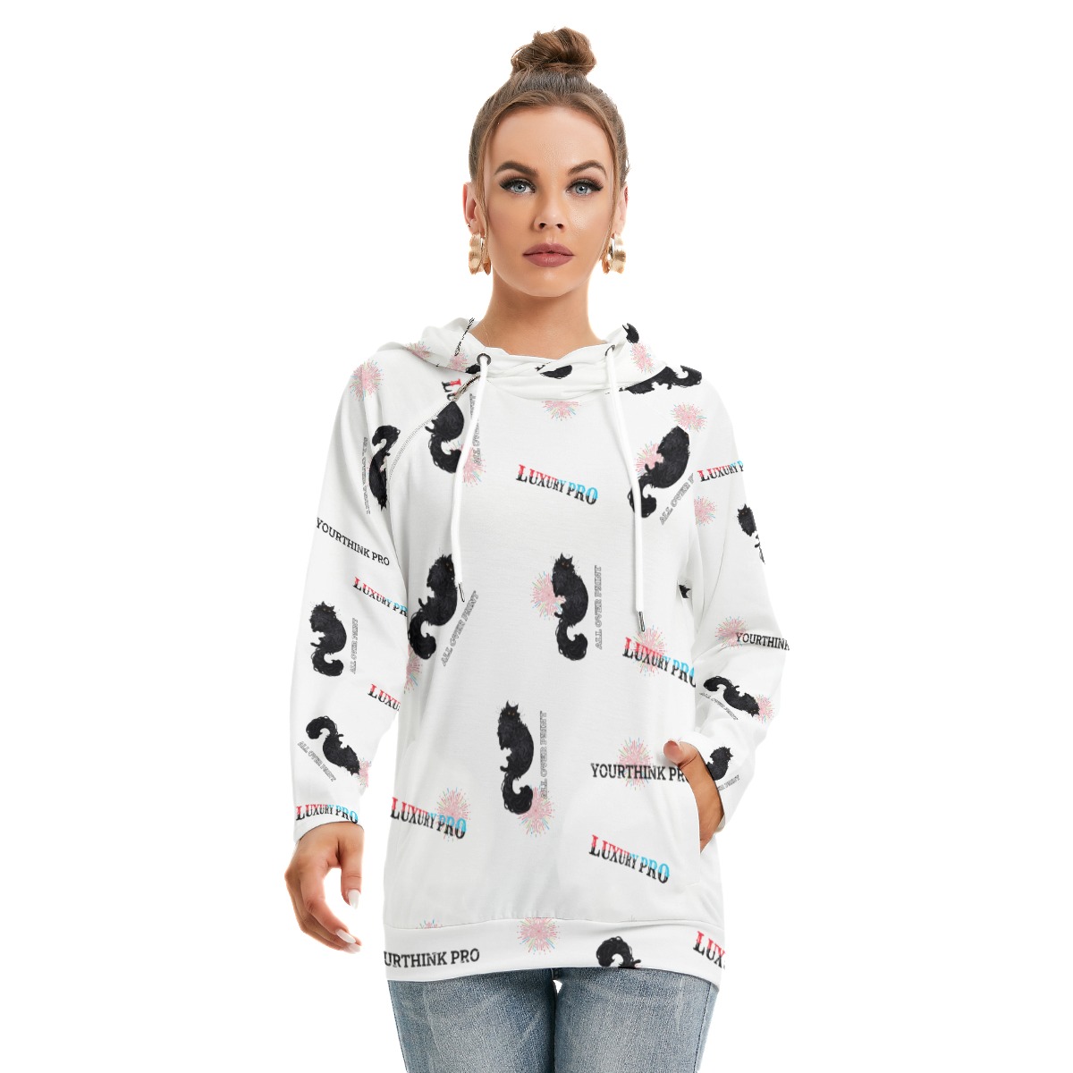 Women's Hoodie With Double Hood