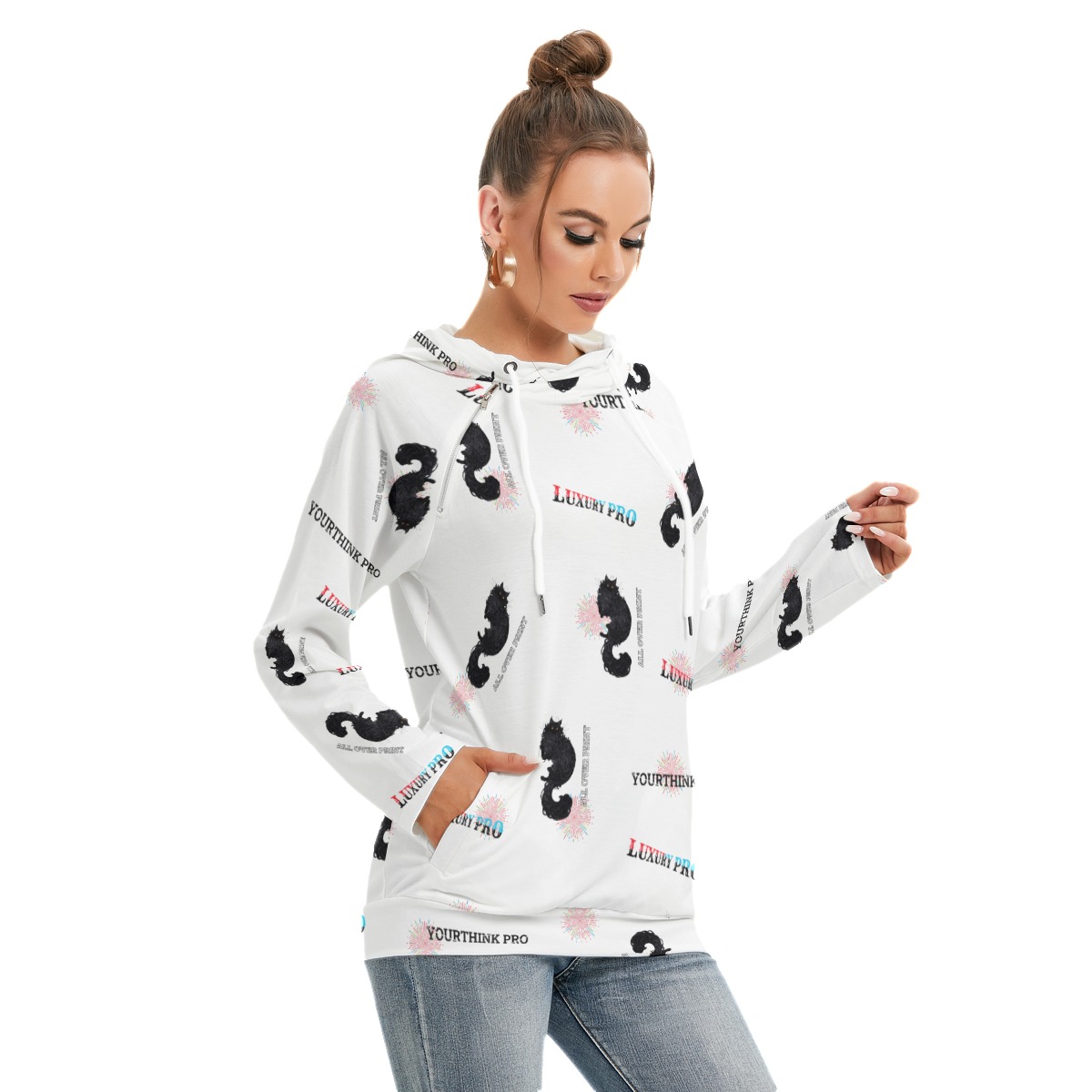 Women's Hoodie With Double Hood