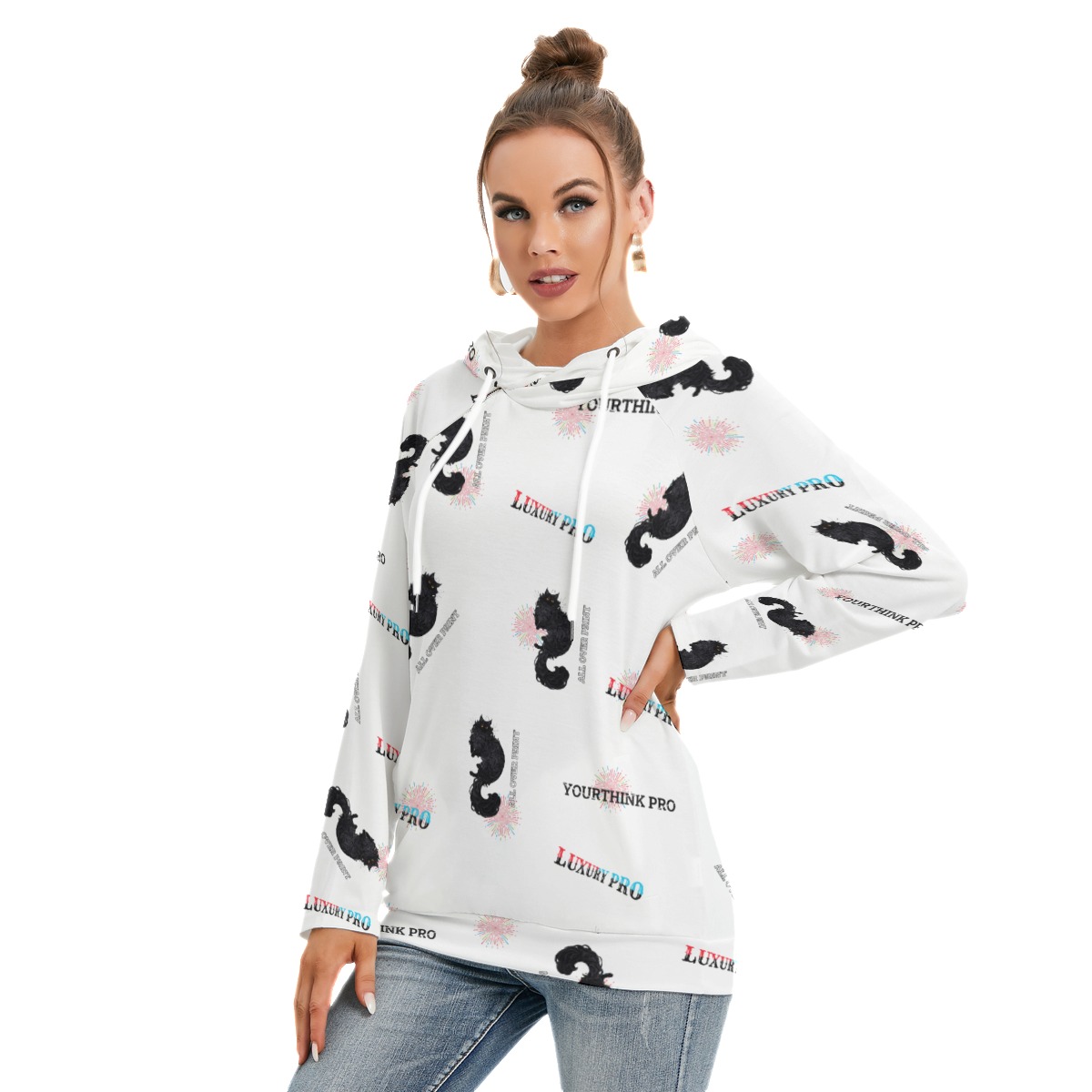 Women's Hoodie With Double Hood