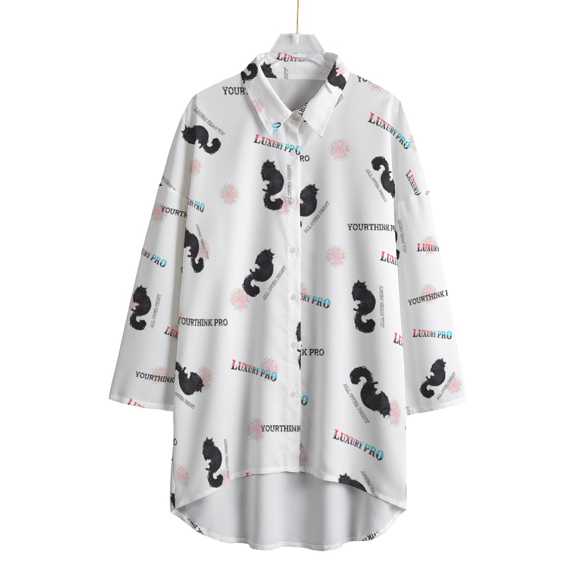 Women's Chiffon Shirt With Elbow Sleeve