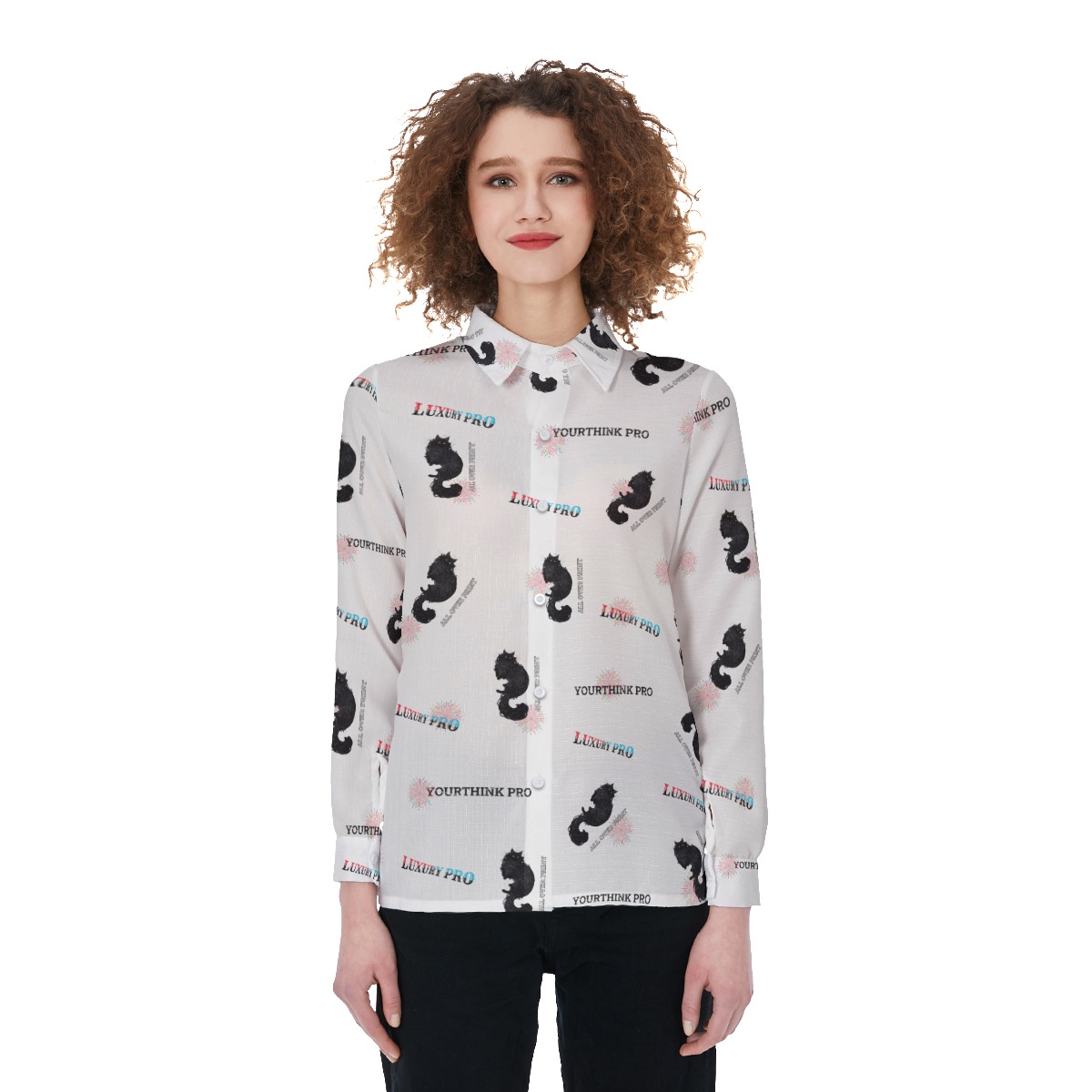 Women's Elastic-Back Shirt