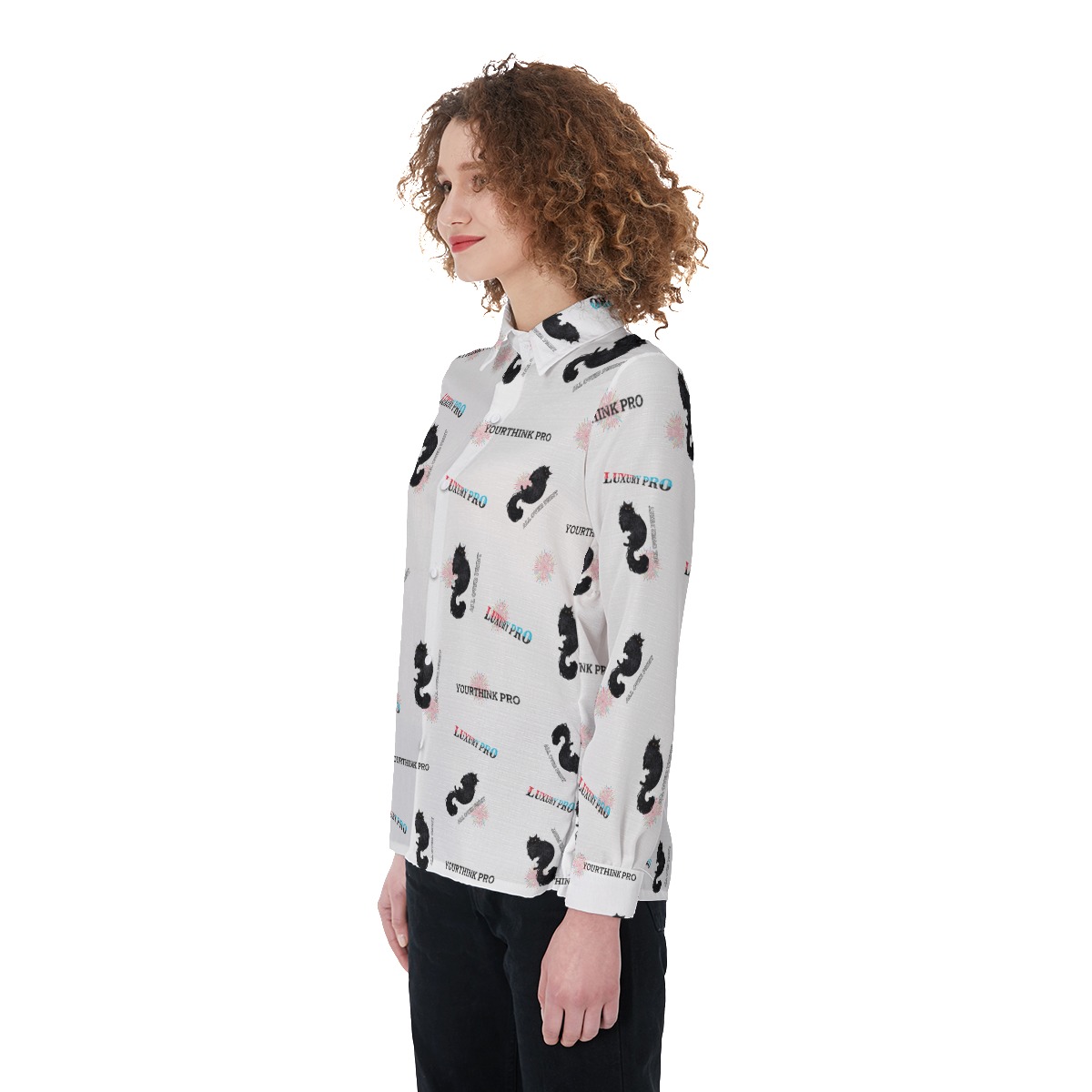 Women's Elastic-Back Shirt