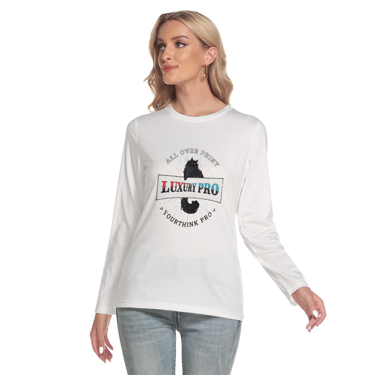 Women's O-neck Long Sleeve T-shirt