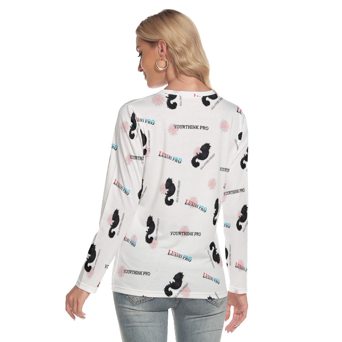 Women's O-neck Long Sleeve T-shirt