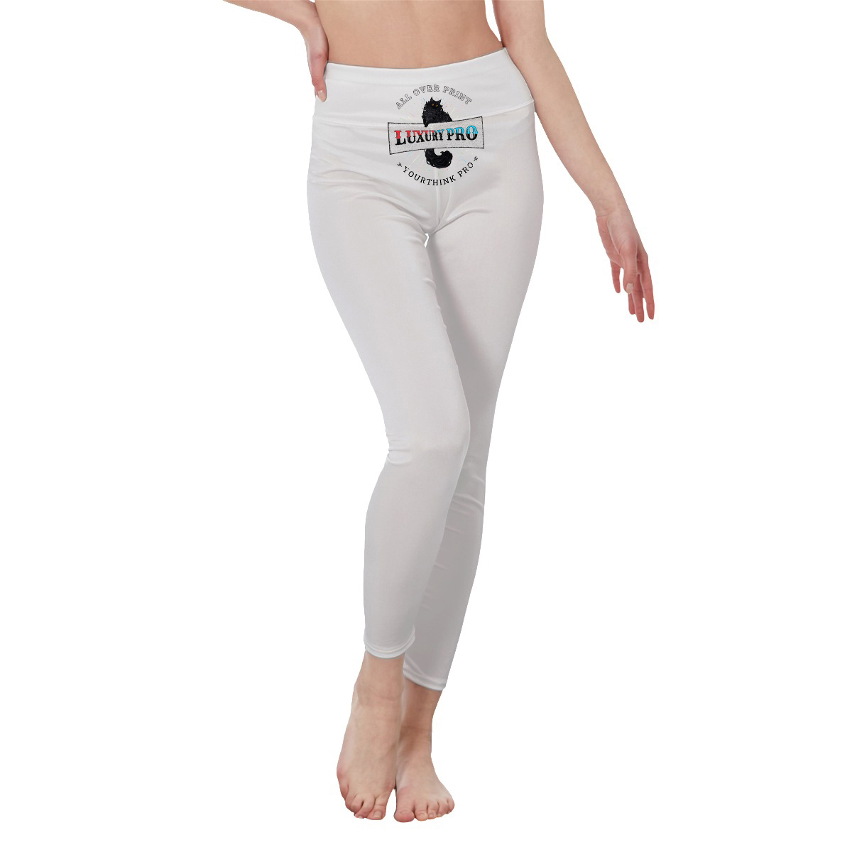 Women's High Waist Leggings | Side Stitch Closure