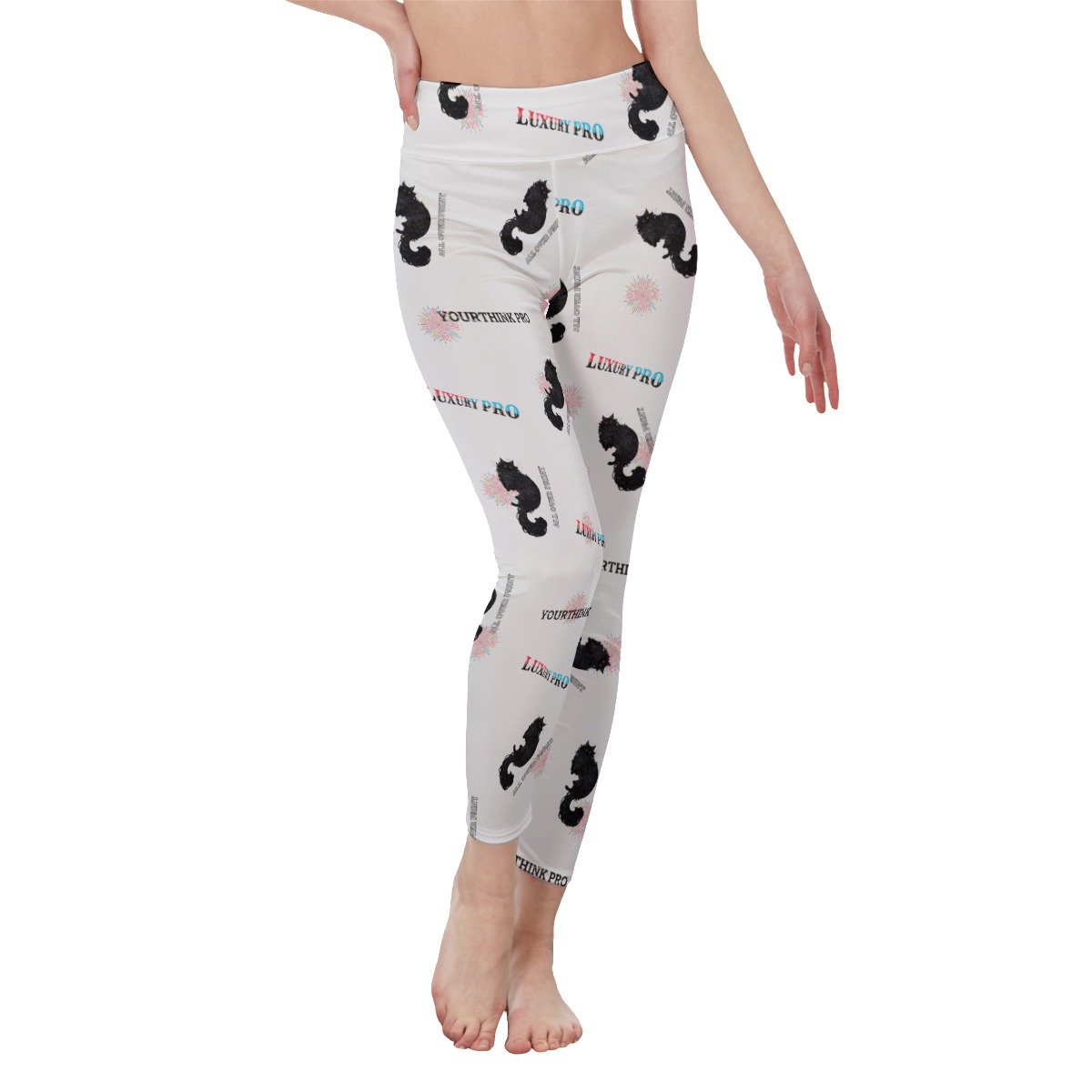 Women's High Waist Leggings | Side Stitch Closure