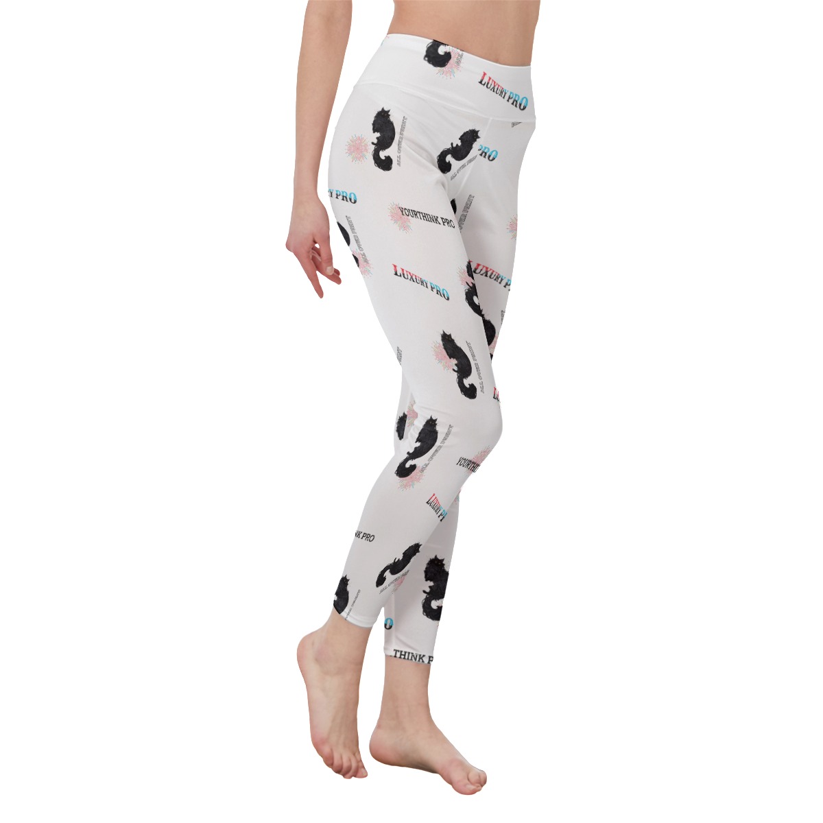 Women's High Waist Leggings | Side Stitch Closure