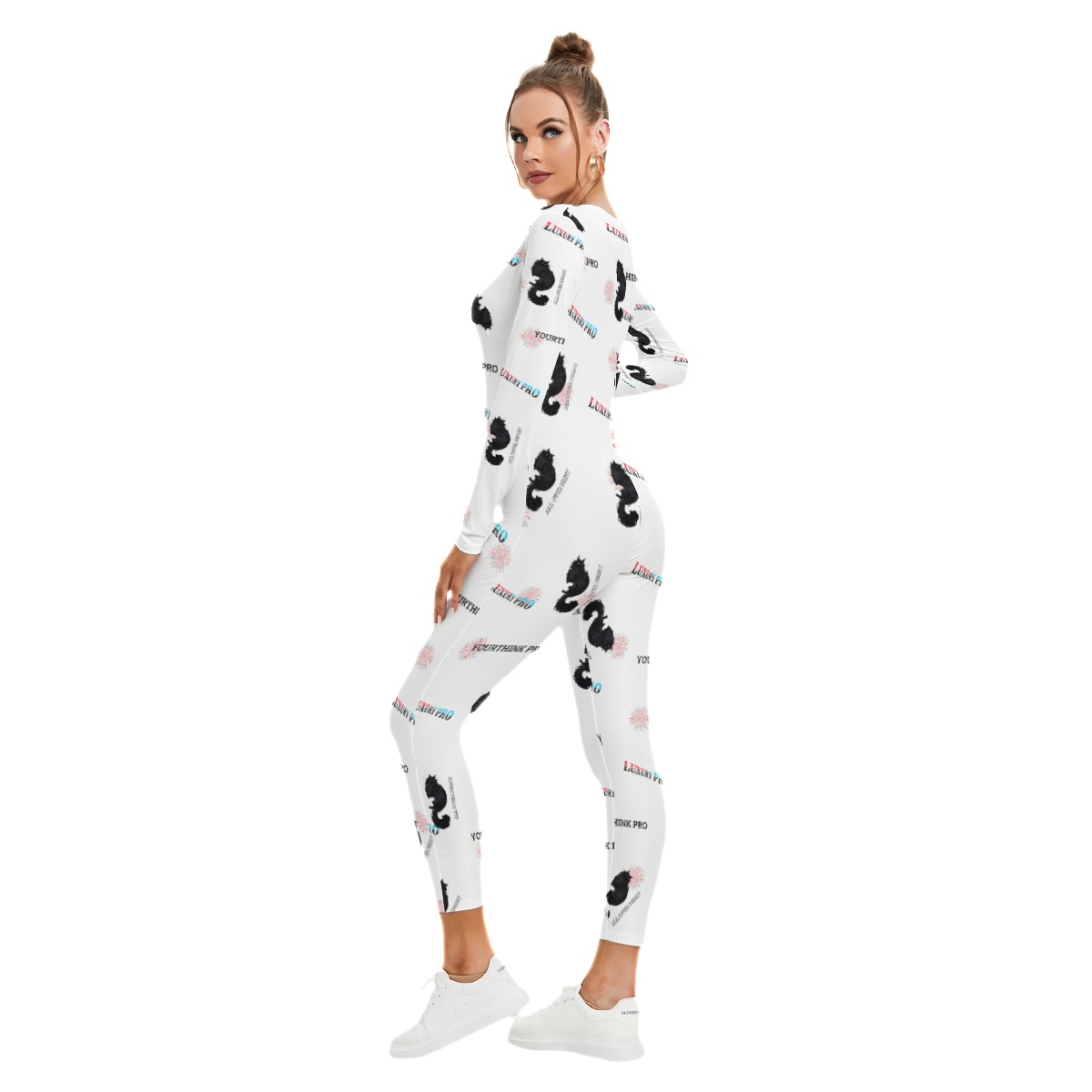 Women's Plunging Neck Jumpsuit