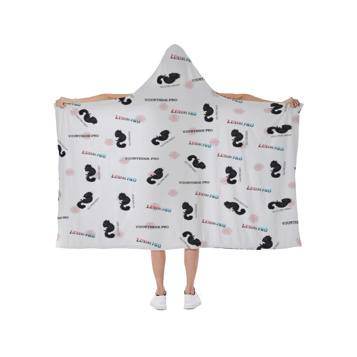 Hooded blanket With Soft Fleece Lining