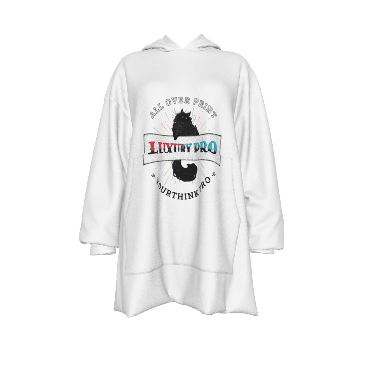 Women's Sherpa Fleece Hoodie Blanket