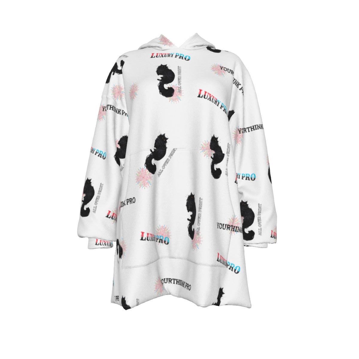 Women's Sherpa Fleece Hoodie Blanket