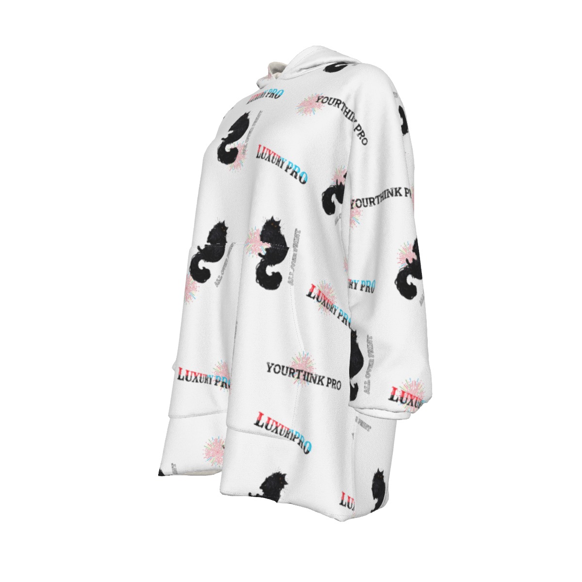 Women's Sherpa Fleece Hoodie Blanket