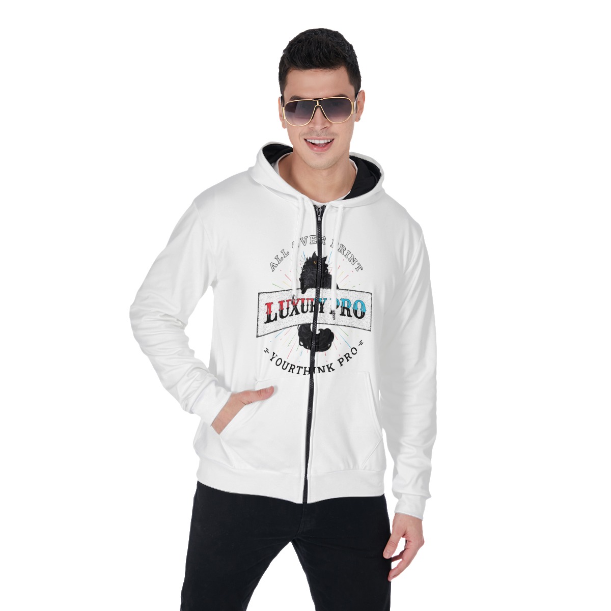 Zip Up Hoodie With Pocket