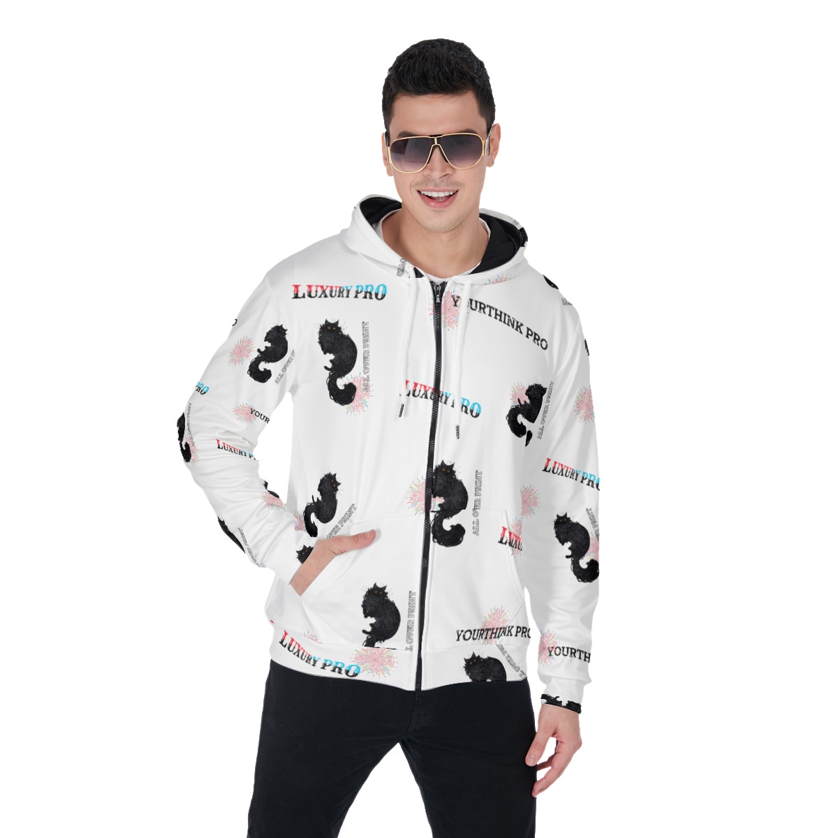 Zip Up Hoodie With Pocket