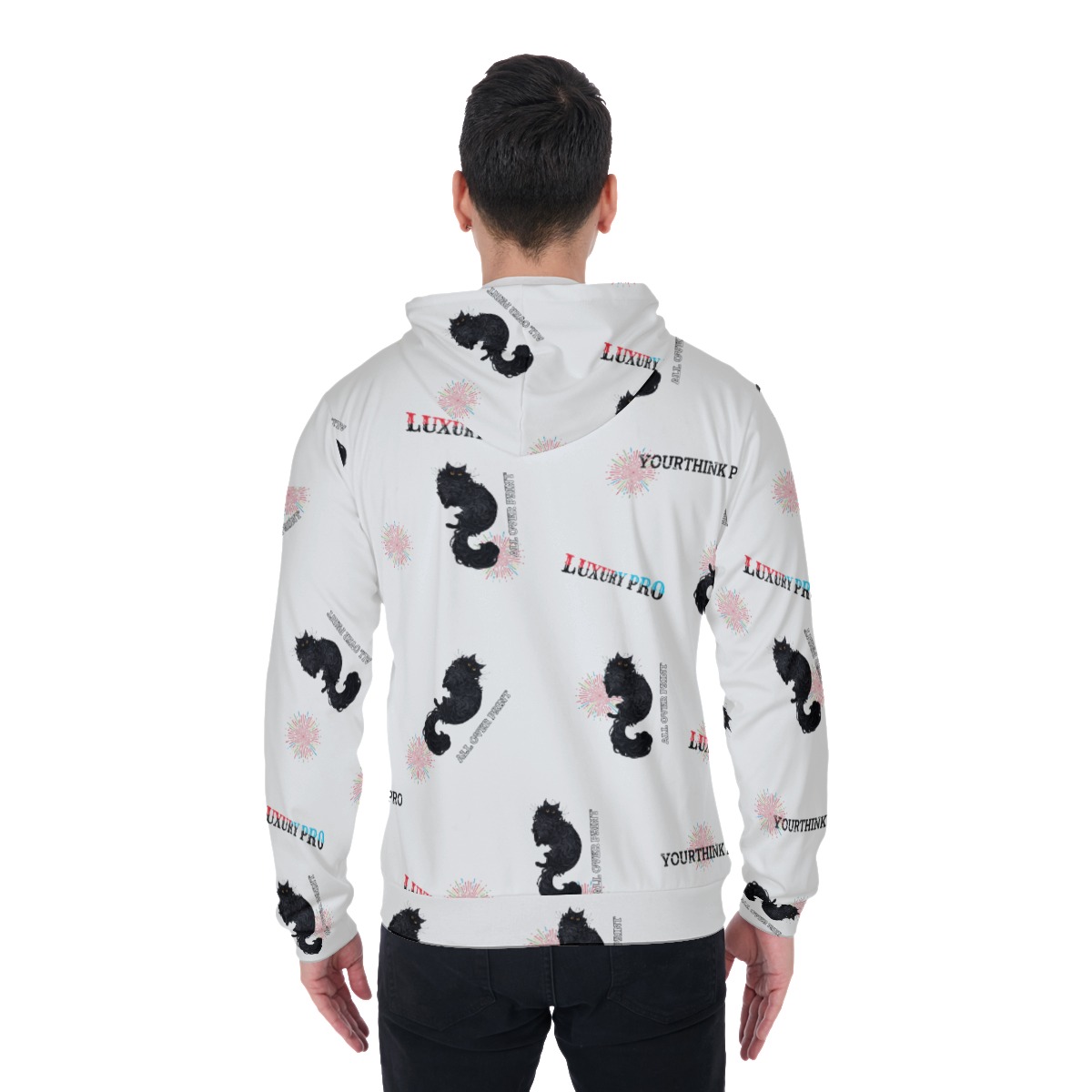 Men's Heavy Fleece Zip Up Hoodie