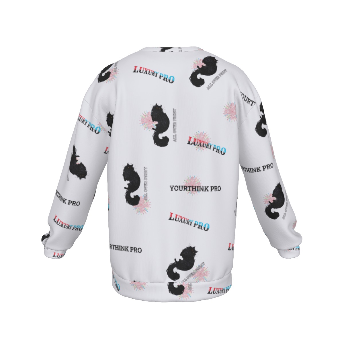 Men's Drop Shoulder Round Neck Long-Sleeved Sweatshirt