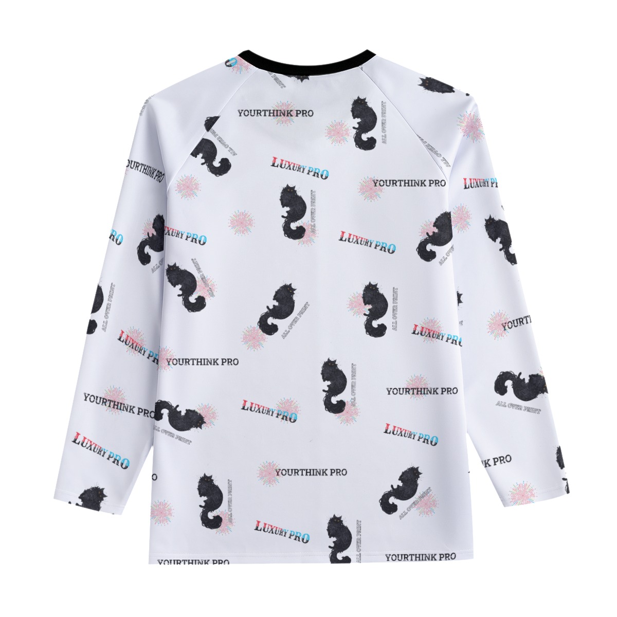 Men's V-neck Sweatshirt With Raglan Sleeve