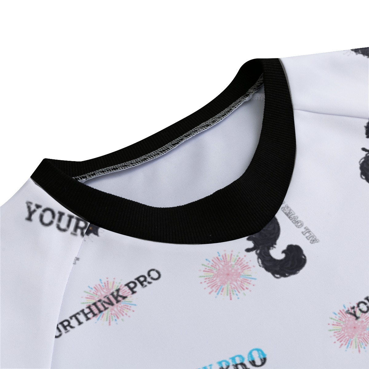 Men's V-neck Sweatshirt With Raglan Sleeve