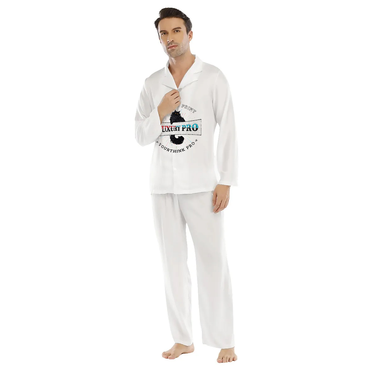 Men's Lapel Pajama Set