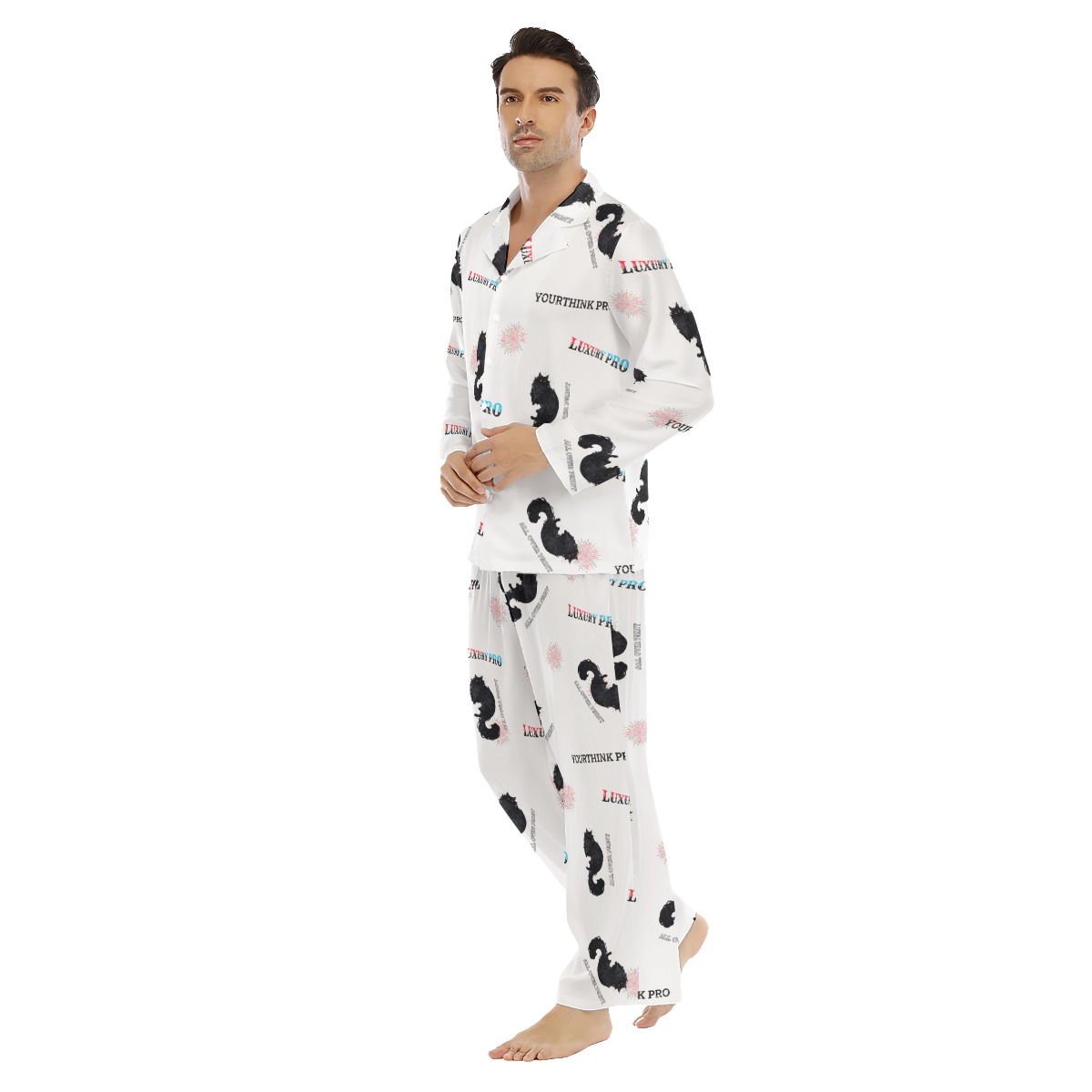 Men's Lapel Pajama Set