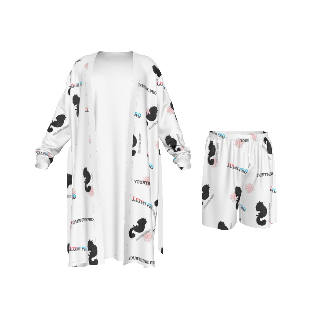 Man's Long Kimono Pajamas Suit