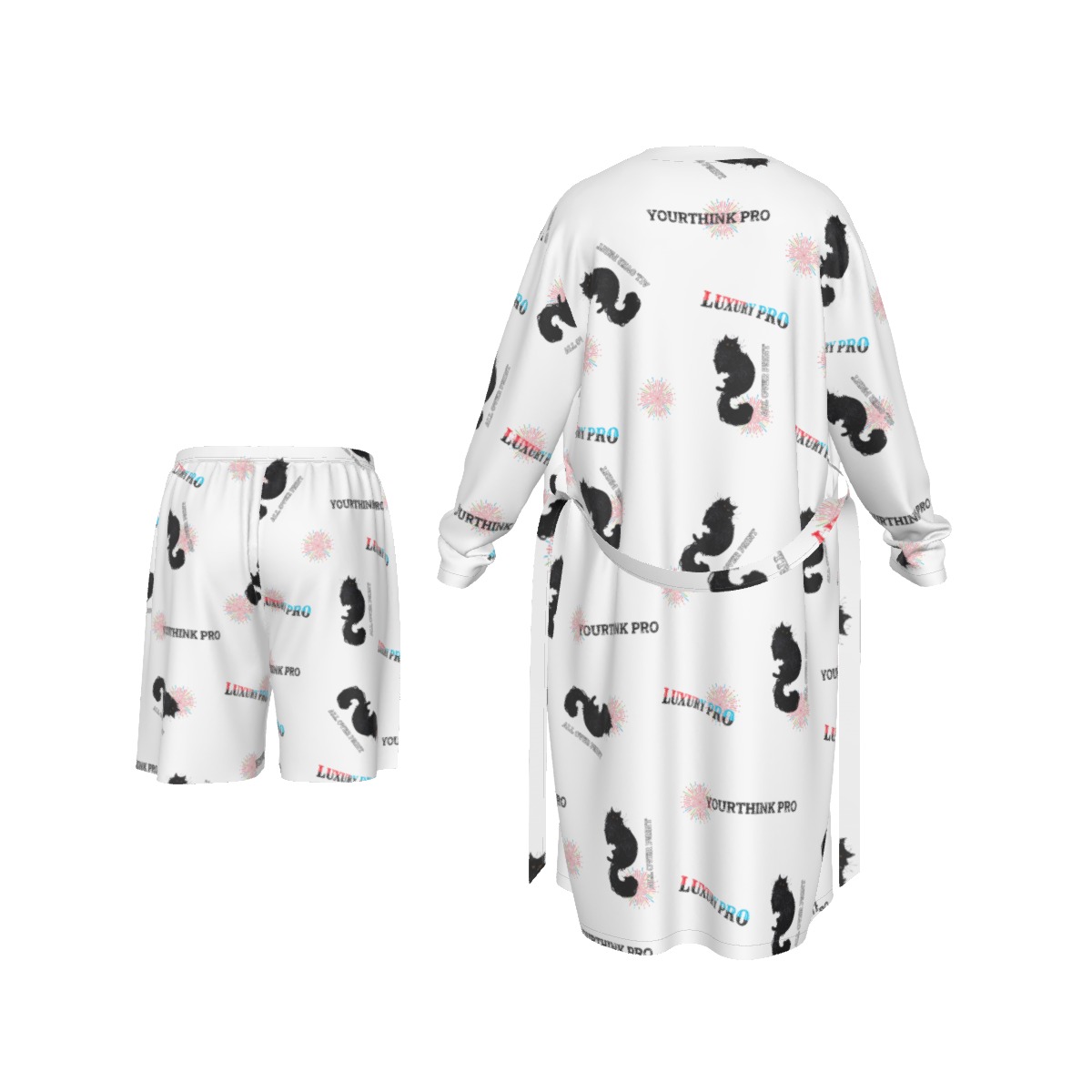 Man's Long Kimono Pajamas Suit