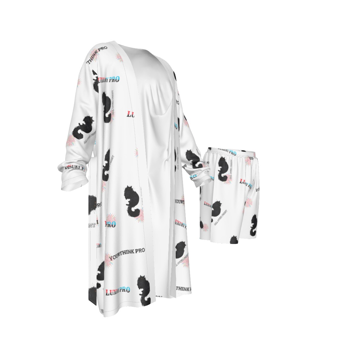 Man's Long Kimono Pajamas Suit