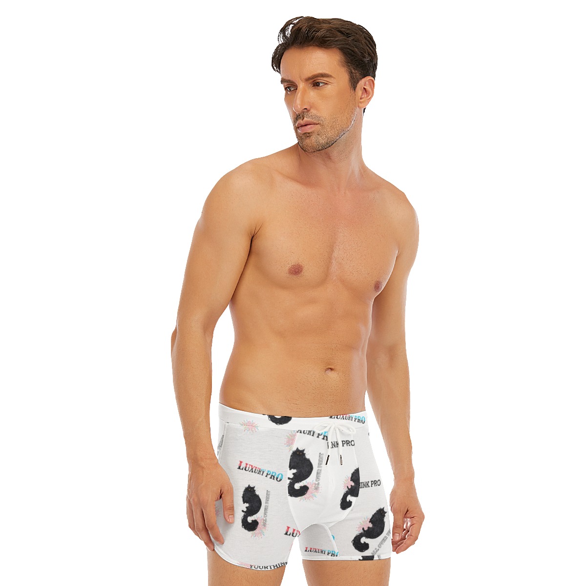 Men's Boxer Briefs With Waist Elastic Band