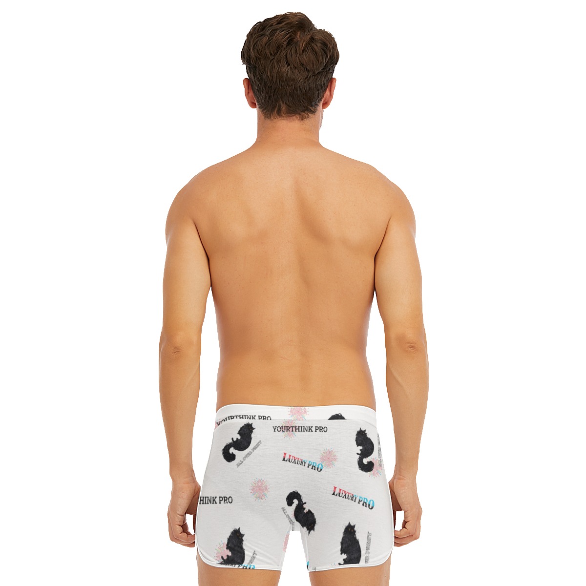 Men's Boxer Briefs With Waist Elastic Band