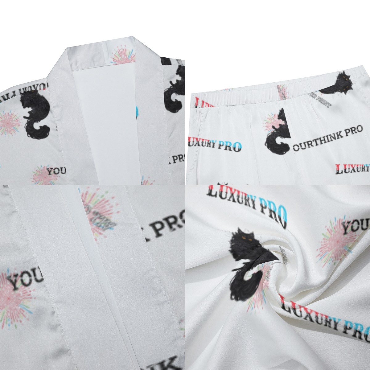 Men's Imitation Silk Pajama Sets