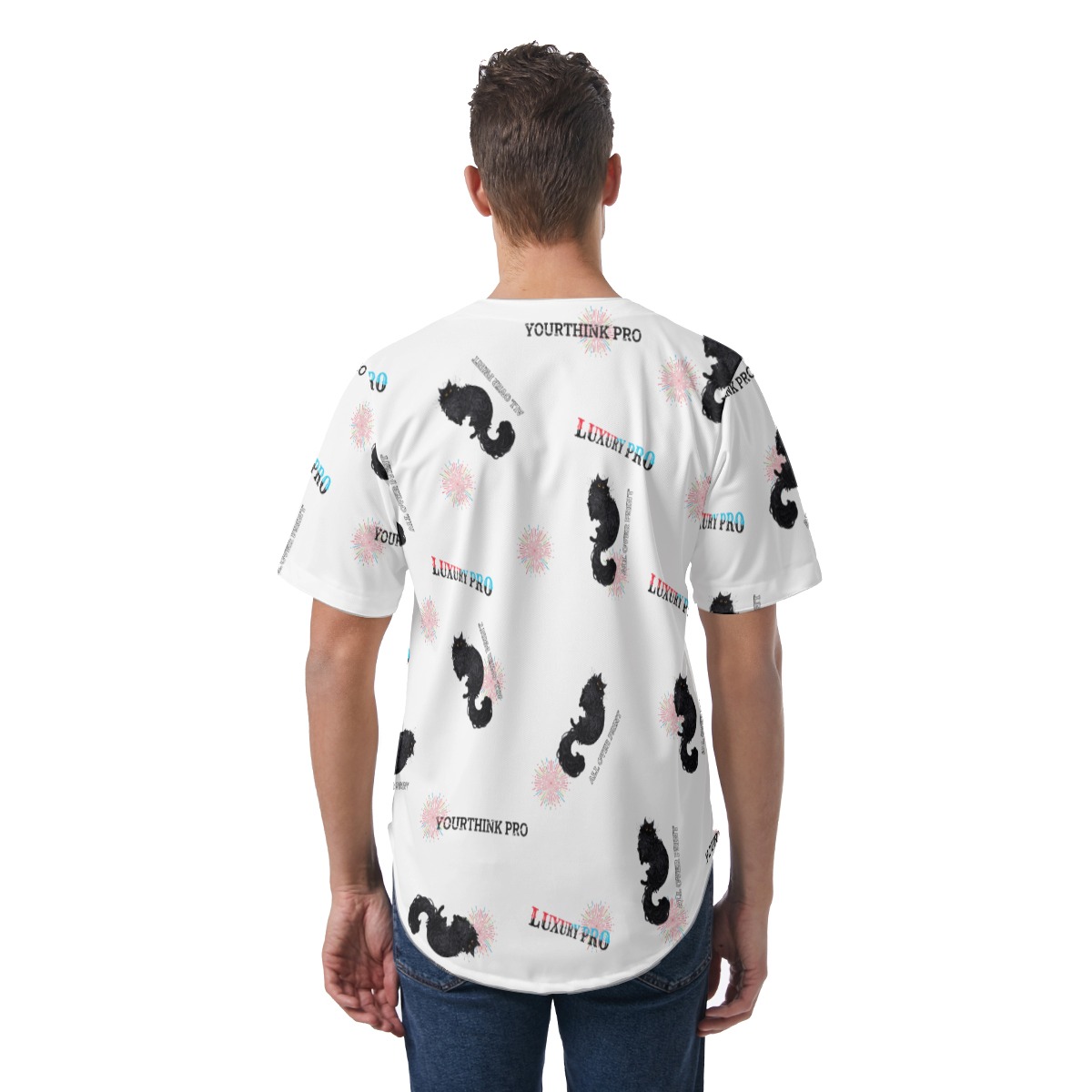 Men's Short Sleeve Baseball Jersey