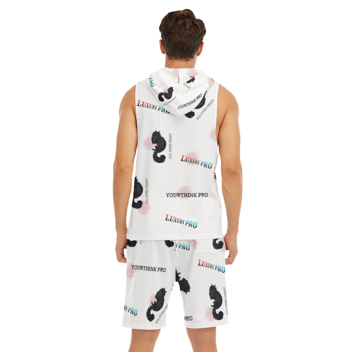 Men's Sleeveless Vest And Shorts Sets