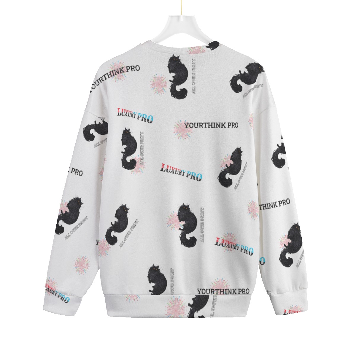 Unisex Drop-shoulder Knitted Fleece Sweater