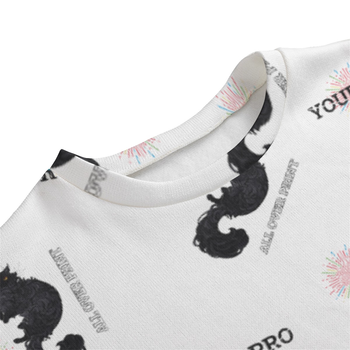 Unisex Drop-shoulder Knitted Fleece Sweater