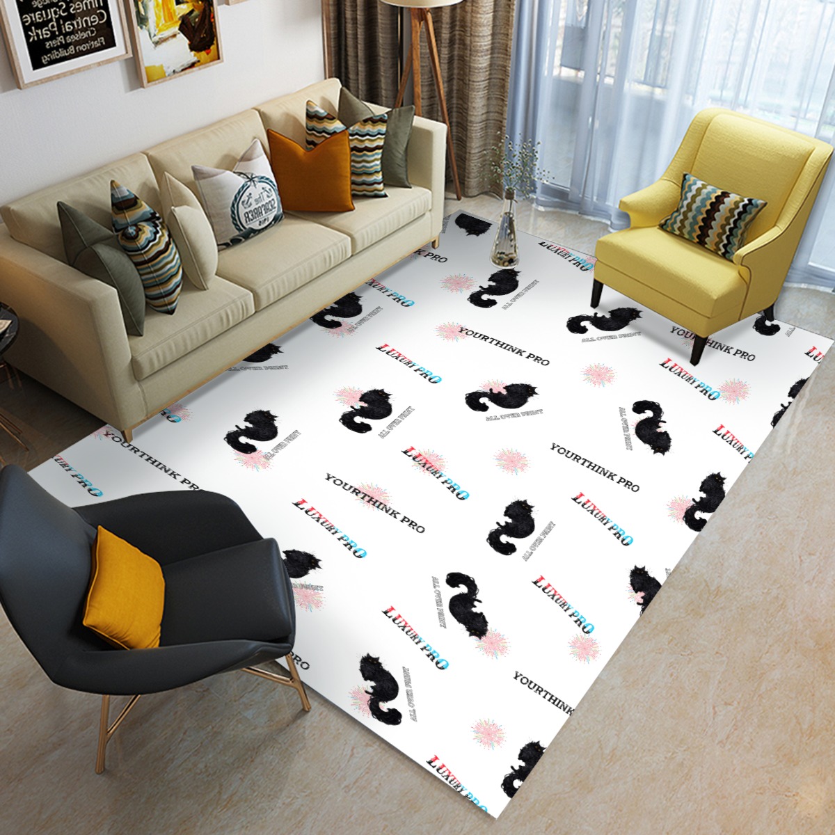 Foldable Rectangular Floor Mat