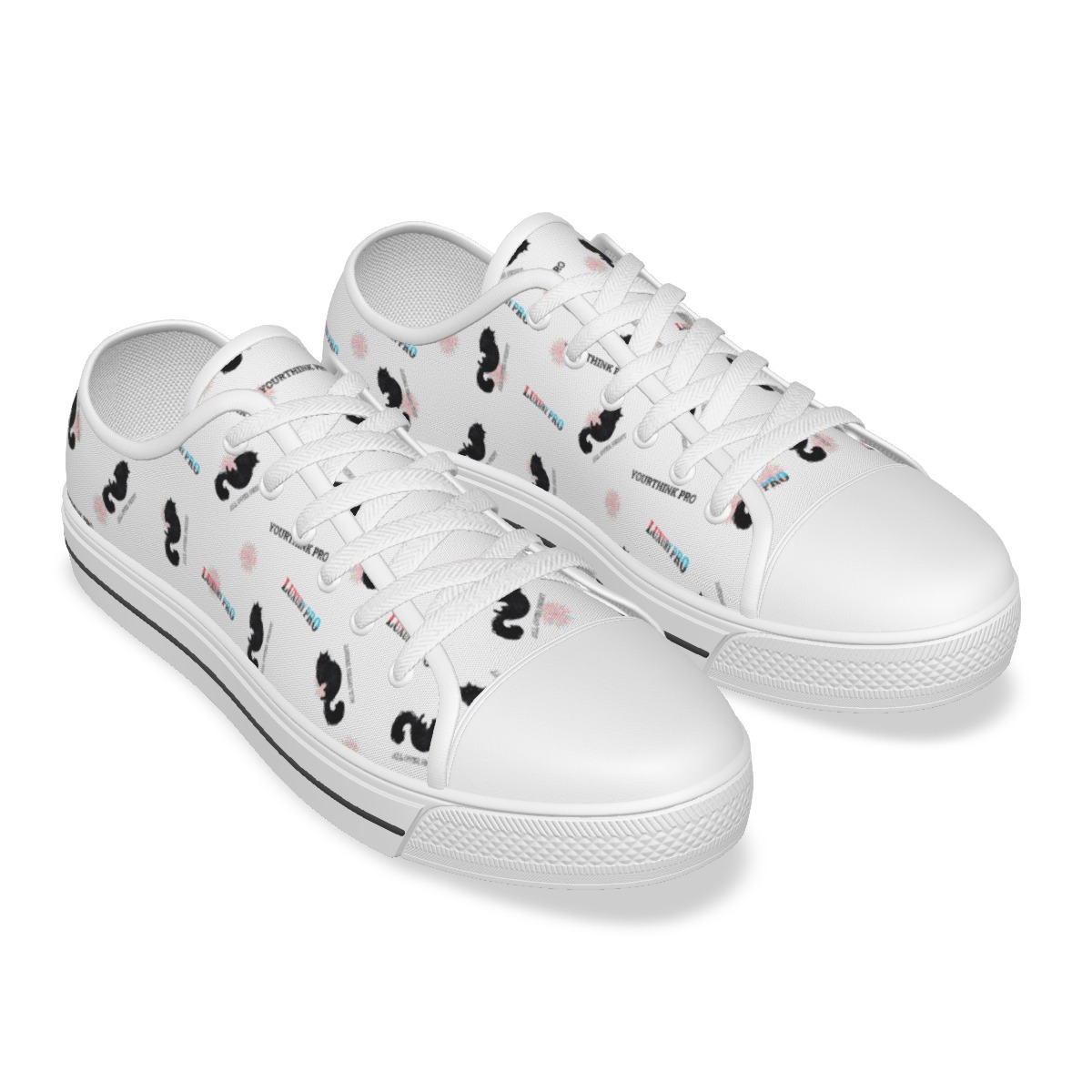 Men's White Sole Canvas Shoes