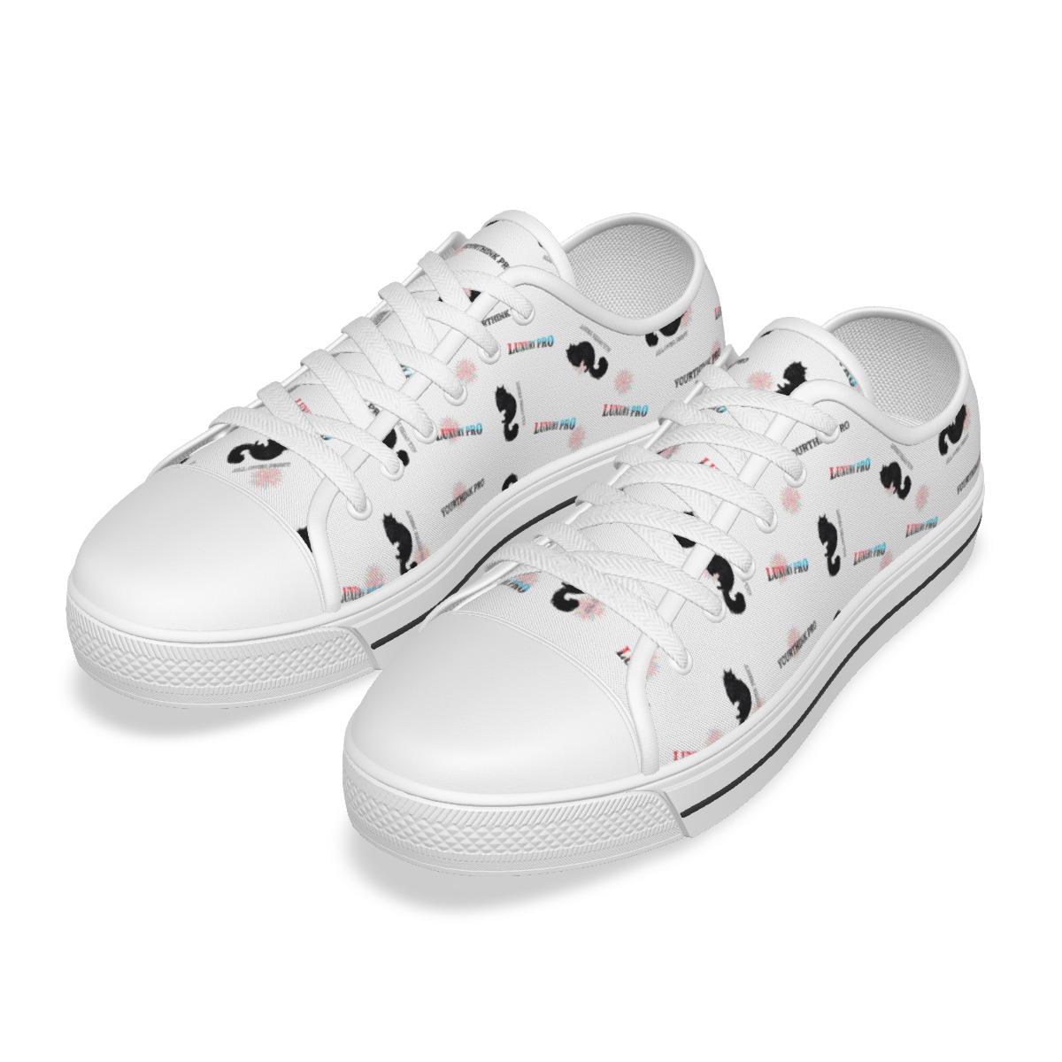 Men's White Sole Canvas Shoes