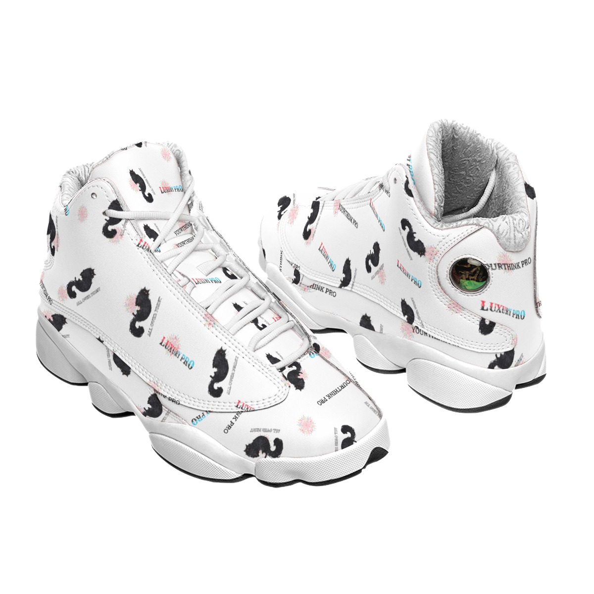 Women's Curved Basketball Shoes With Thick Soles