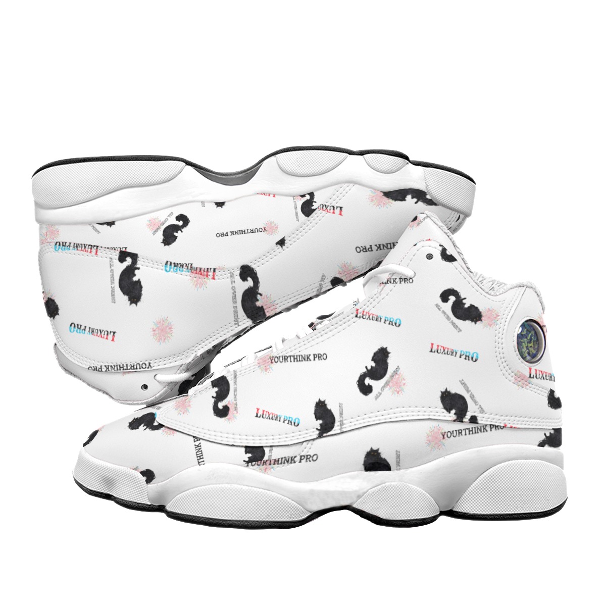 Women's Curved Basketball Shoes With Thick Soles