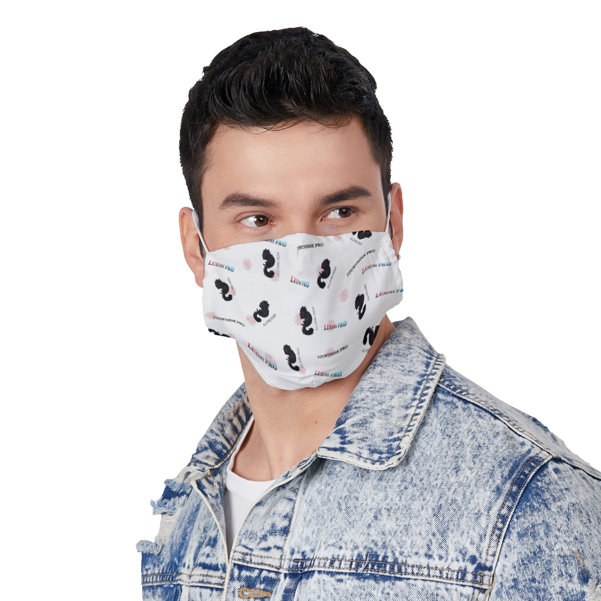 Face Mask with Adjustable Ear Loops