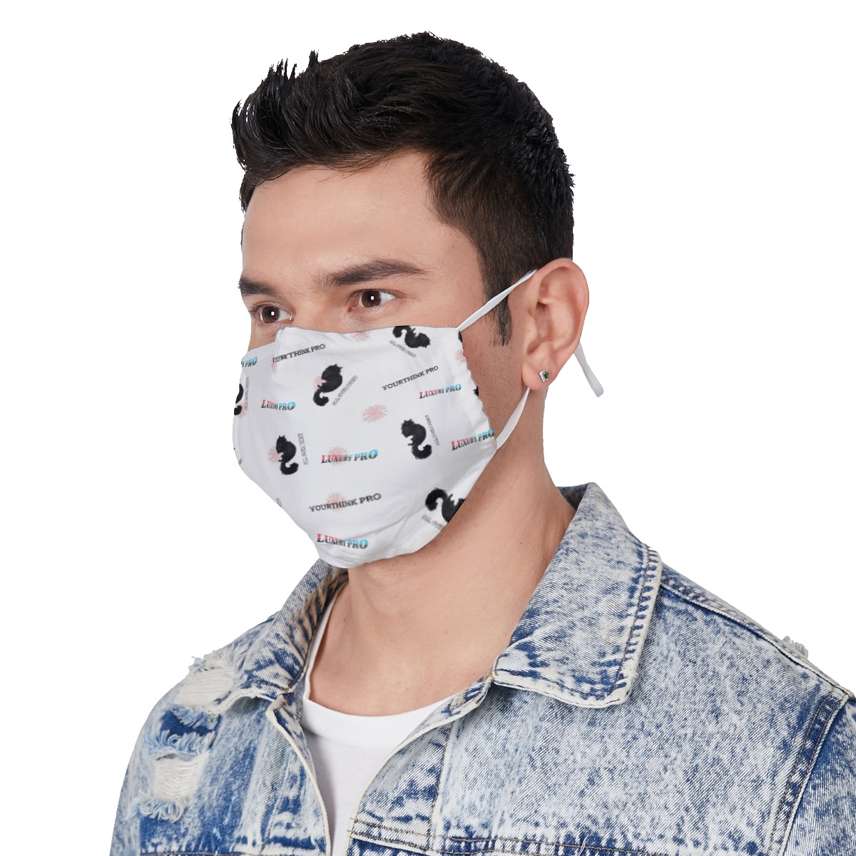 Face Mask with Adjustable Ear Loops