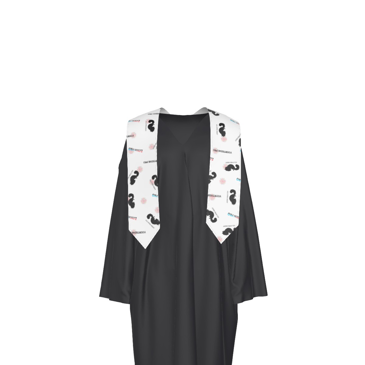 Unisex Segmented V-Shape Graduation Ribbon