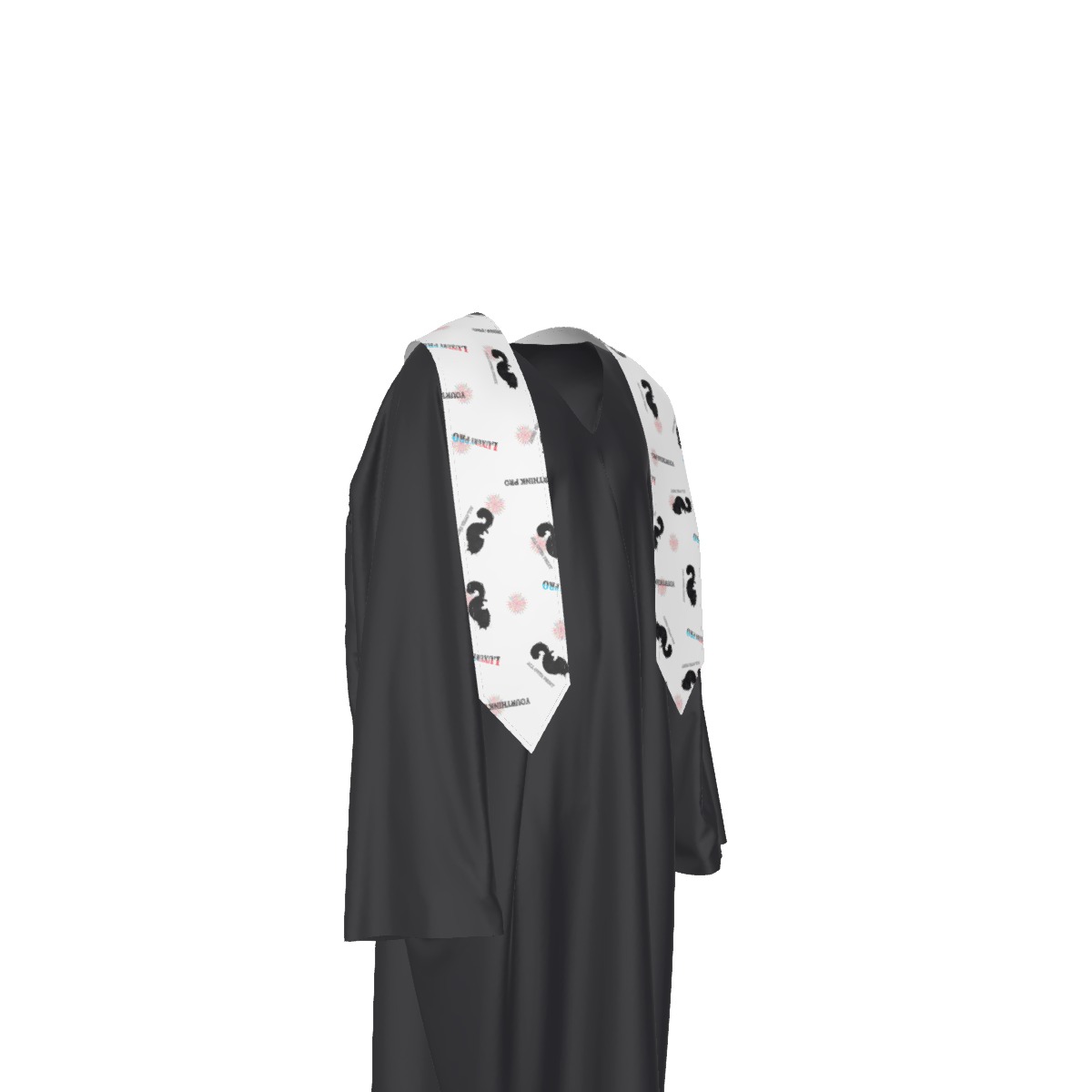 Unisex Segmented V-Shape Graduation Ribbon