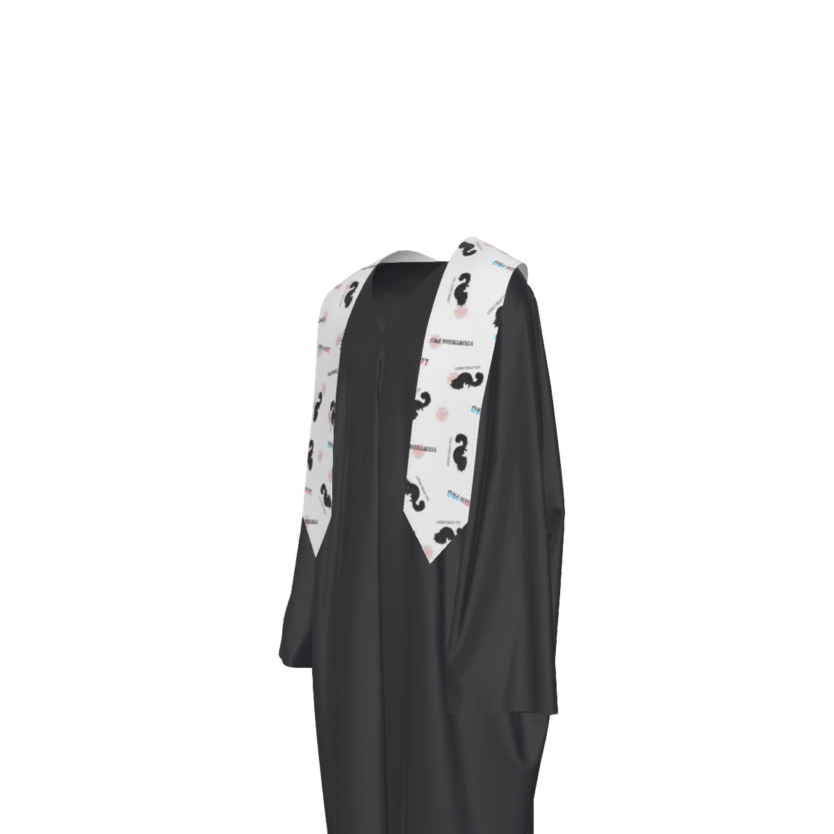 Unisex Segmented V-Shape Graduation Ribbon