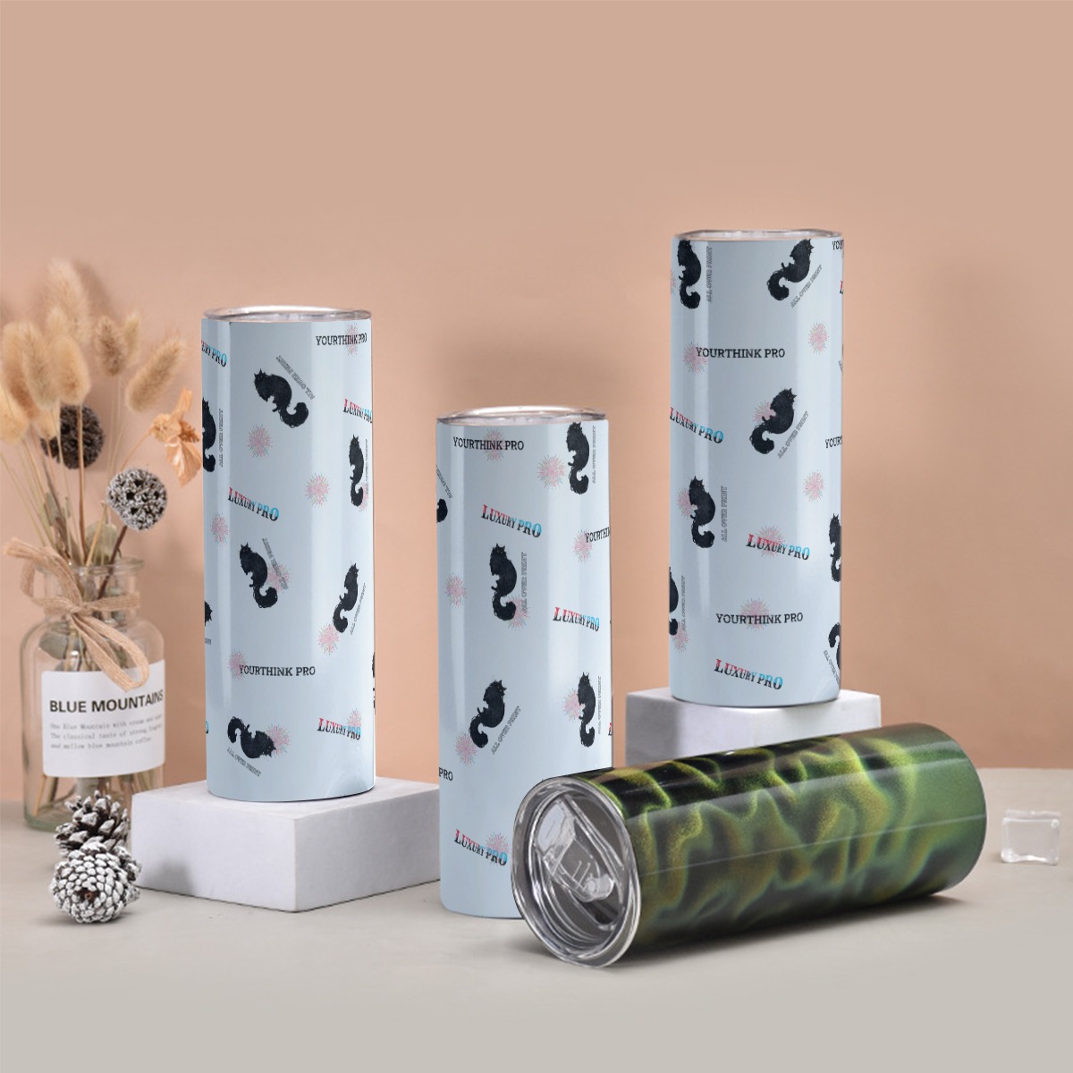 Tumbler with twinkle surface 20oz