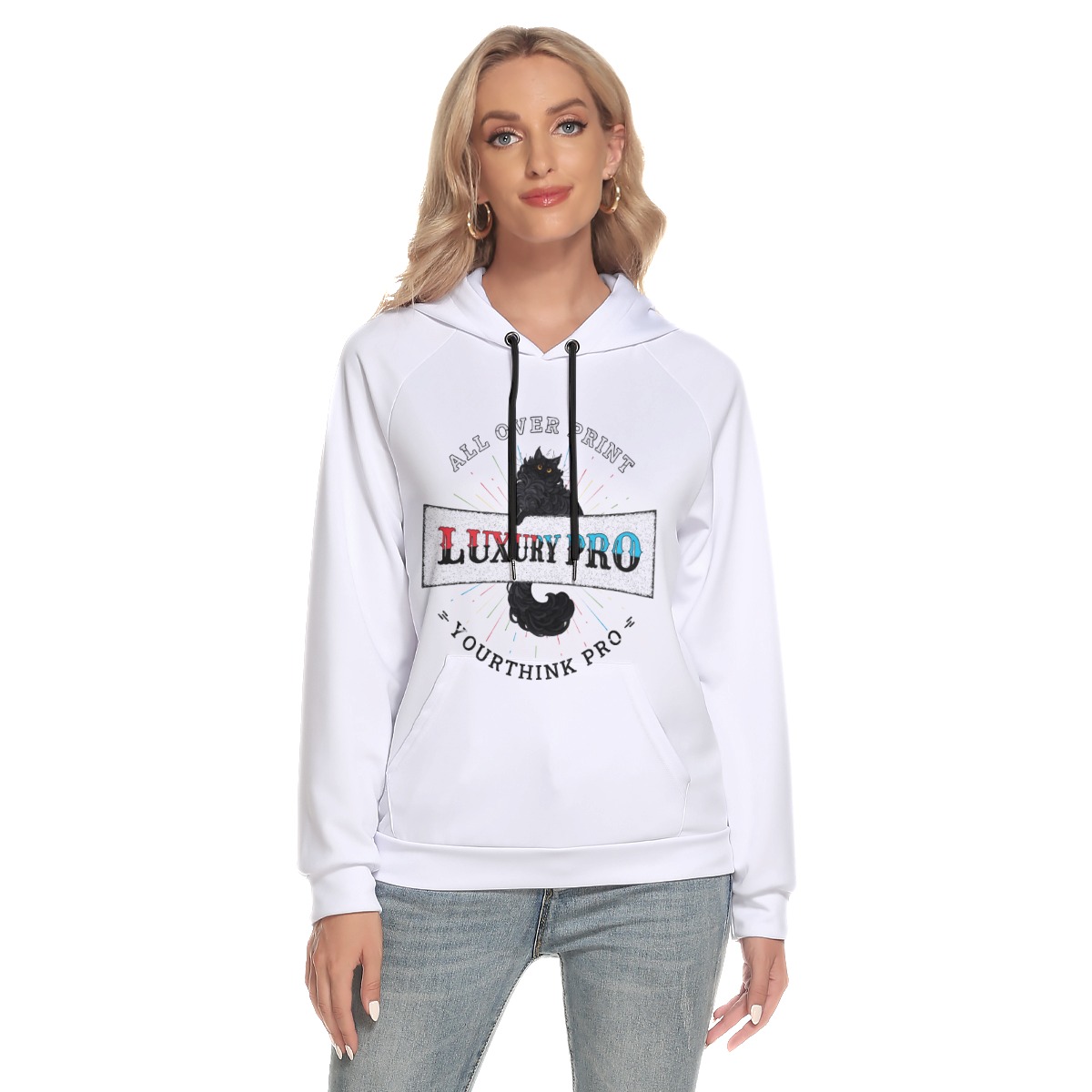 Women's Hoodie With Raglan Sleeve