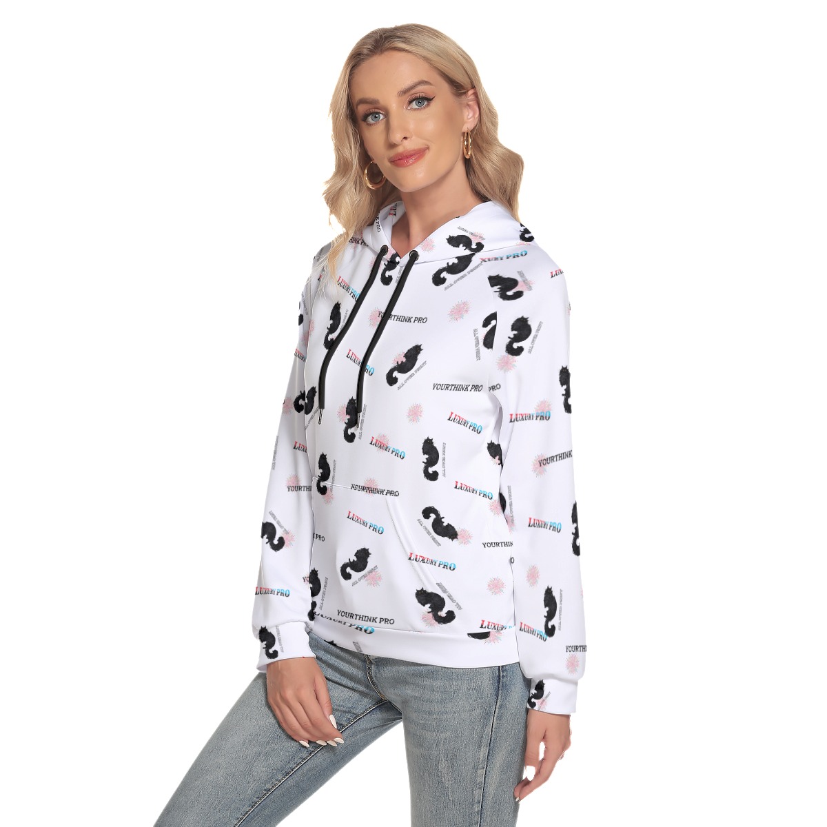 Women's Hoodie With Raglan Sleeve