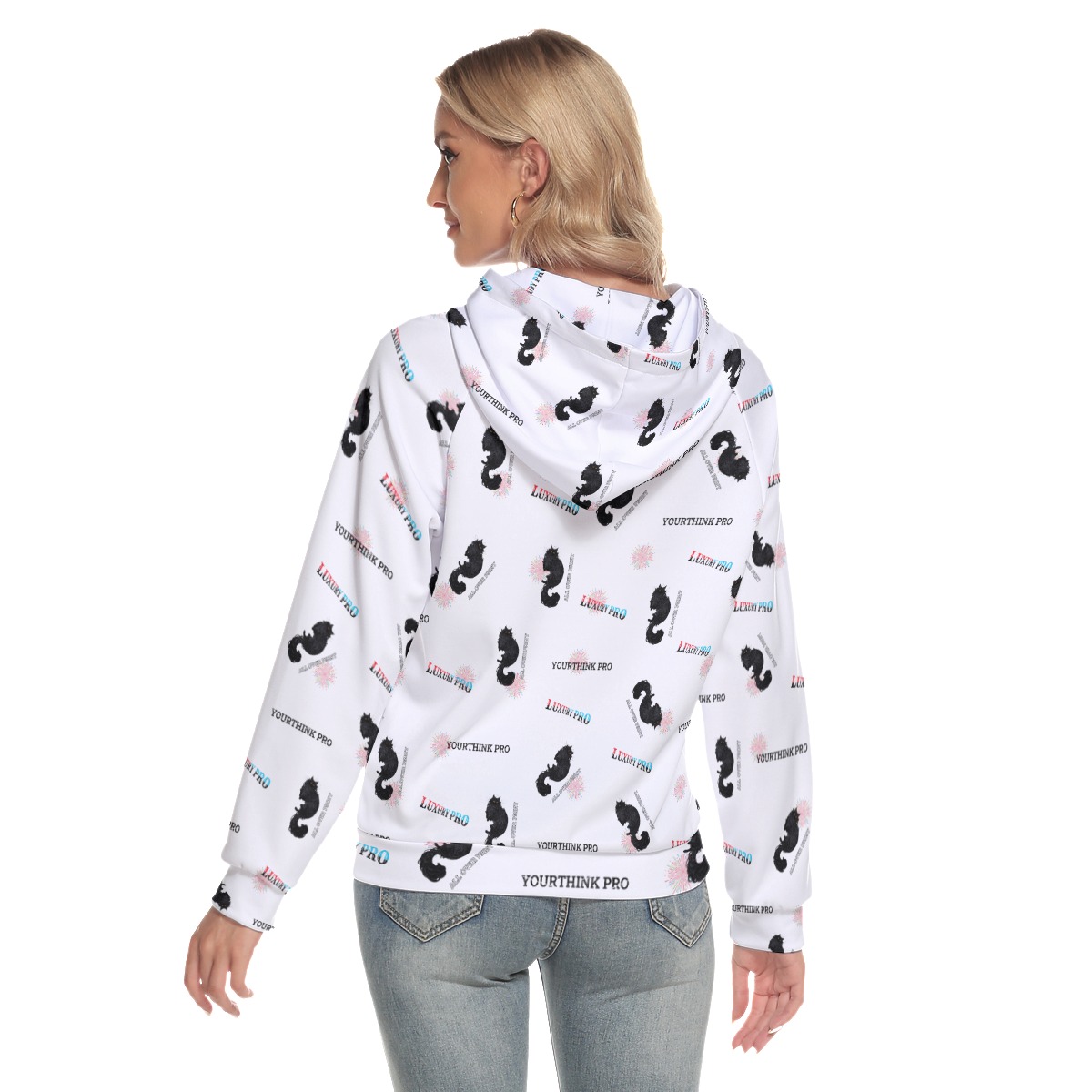 Women's Hoodie With Raglan Sleeve