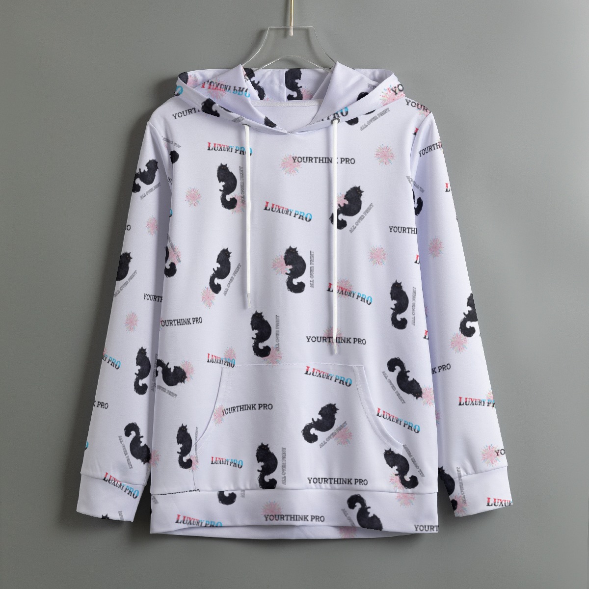 Women's Pullover Hoodie With Drawstring