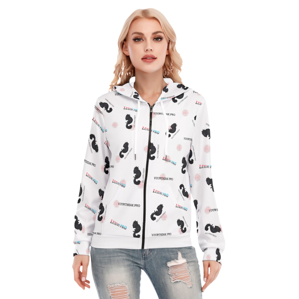 Women's Hoodie With Zipper